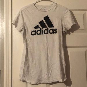 White Adidas T-shirt
